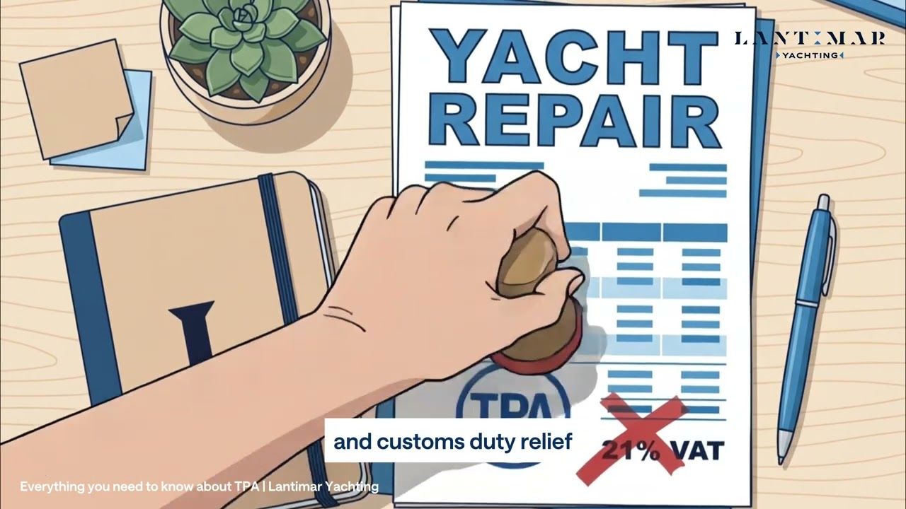 Video: how the TPA Inward Processing regime saves 21% VAT on a yacht refit in Spain
